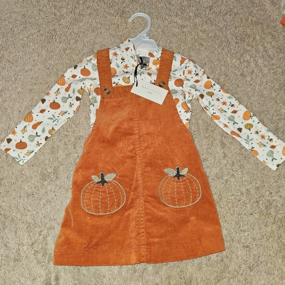 Max Studio Kids Pumpkin Dress Outfit